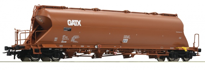 Dust silo car GATX type Uacs<br /><a href='images/pictures/Roco/Roco-76705.jpg' target='_blank'>Full size image</a>